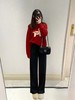 【YW】无忧购【鸿运当“红”】2026新年本命年红色小马针织衫上衣女91446（截单后3-5天发货） 商品缩略图8