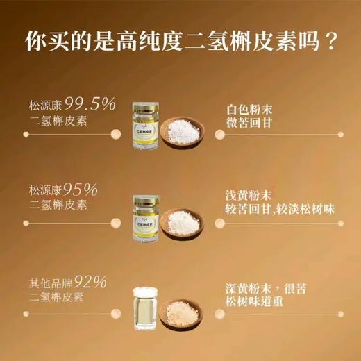 松源康二氢槲皮素 纯度95%以上超级抗氧化清除身体自由基 每盒9克 商品图2