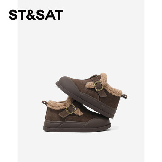 【童鞋】星期六休闲外穿百搭加绒男女童雪地靴SSD4192L1B 商品图5