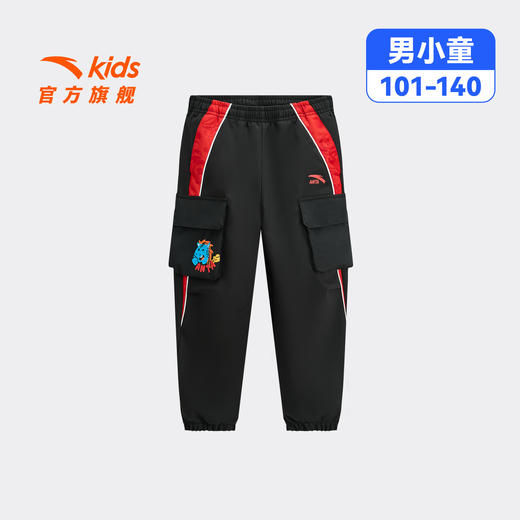 新年款安踏儿童男小童运动长裤2026年春新款舒适亲肤儿童休闲裤潮352619505 商品图4
