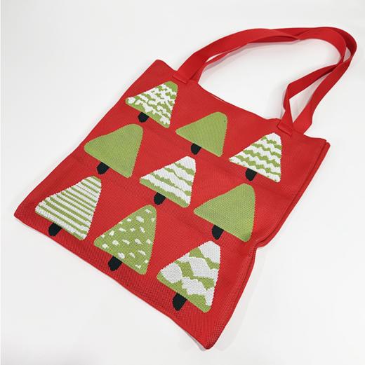 壁虎瑜伽【2601PJ463】针织手提袋礼物糖果袋 （5天发货） 商品图5