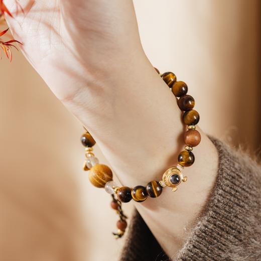 丙午飞腾马年吉运珠手串|黑金配色搭配五行相生，男女老少戴都好看|一念七宝 商品图2