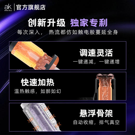AK S1自动飞机杯伸缩加热 APP操控 商品图1