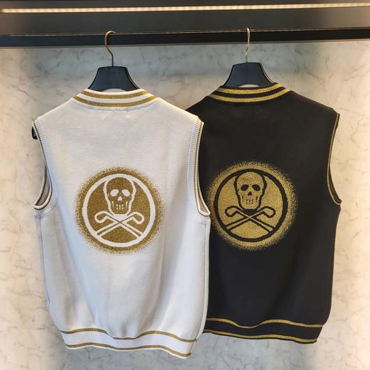 新款厚款尖领撞色针织背心来了！出口单高品质❗️这个领子不大不小，搭配有领的polo衫刚刚好！ 商品图1