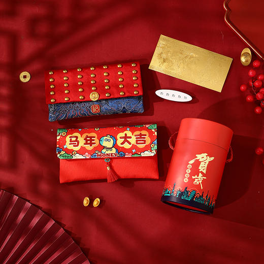 2026马年大吉新年红包 ，精美布艺福袋红包，来自118个国家和地区的祝福【G】 商品图2