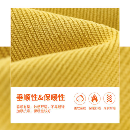 加绒阔腿裤女秋冬季新款高腰垂感显瘦宽松白色拖地直筒休闲裤 商品图3