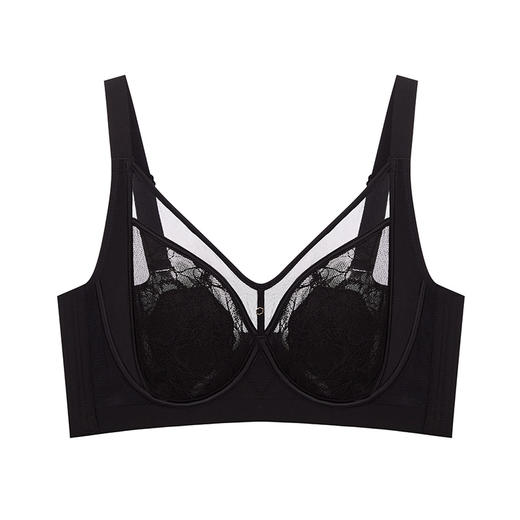 【先小显瘦❗️兔耳朵蕾丝大码内衣】挺拔更显瘦，提拉防下垂，超美超好看！新年文胸胖mm大胸显小调整型上托聚拢防下垂大胸马年本命年女薄D杯 商品图5