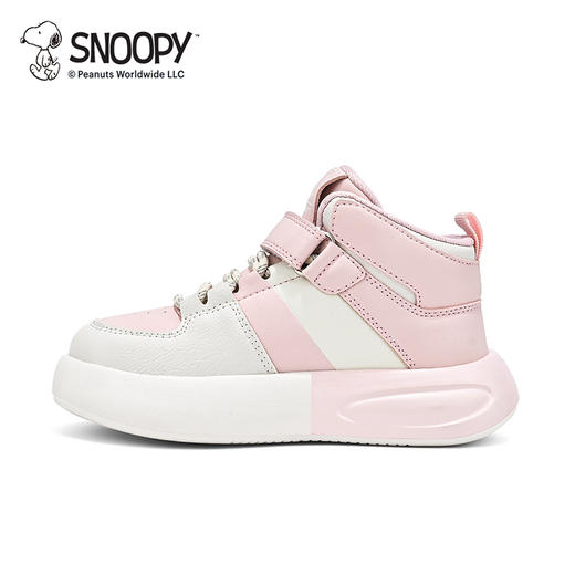 【史努比】儿童休闲鞋高帮皮面防水运动鞋男女童跑步鞋28-38 商品图6
