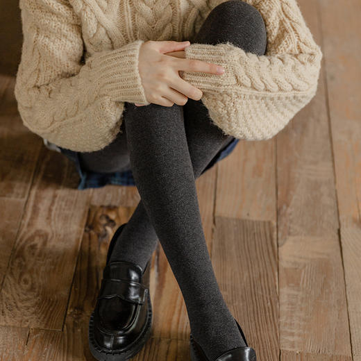 连裤袜女哑光黑色微压力显瘦美腿秋冬打底袜保暖加绒厚丝袜 商品图1