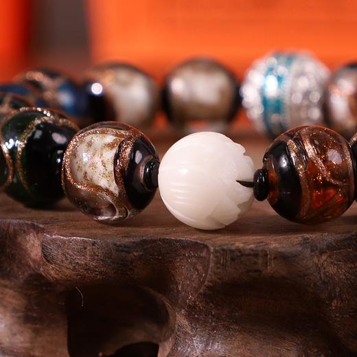 全国限量发行2000套【如意福宝手串】两颗花丝龙凤银珠均含925银，祥龙男款克重有2.8克；凤舞女款克重为2克 商品图7