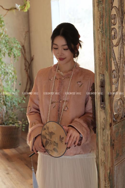 【门店同款】ENJOY冬季“烟火漫春”花枝蝶憩中式羽绒外套 169094049 商品图8