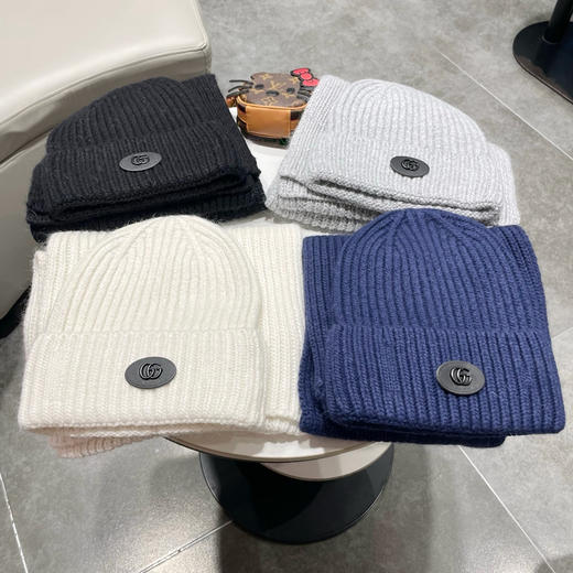 秋冬特惠💰330 古驰经典套装帽子！帽子➕围巾！羊绒兔绒品质！暖暖哒超级舒服～ 商品图4