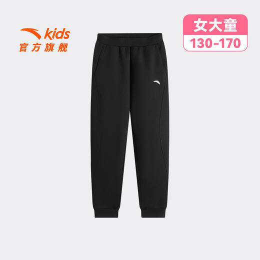 裤吧安踏儿童女大童针织运动长裤2026年春季上新款亲肤中大童卫裤362617777 商品图1