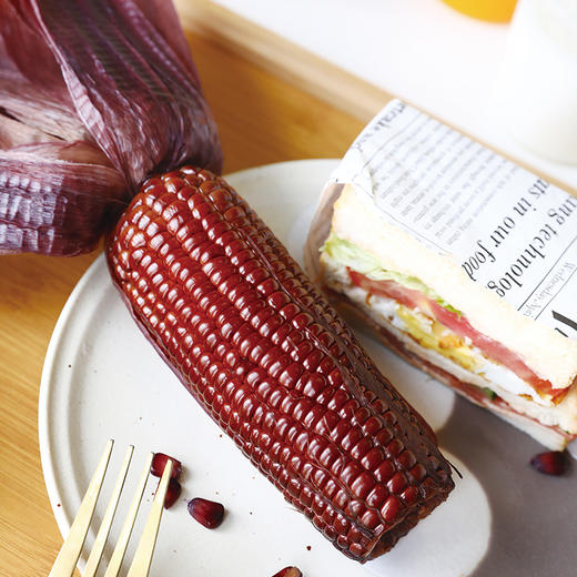 【黑珍珠糯玉米】天然黑色谷物 高纤维促消化 香甜软糯 满满花青素 220g*5根/袋*2袋 商品图4