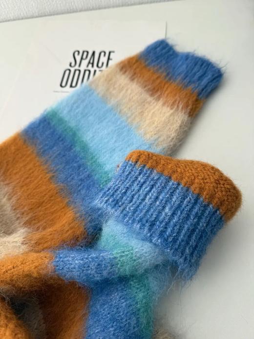 橘子落日海彩色拉毛羊毛衫，彩色条纹设计自带氛围感，拍照巨出片！（7-10天发货）【G】 商品图6