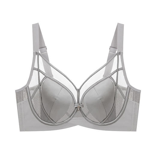 【超美新品❗️桑蚕丝莫代尔蕾丝内衣】17种氨基酸，就像給胸部數上“液体面膜"，零感•无痕•滋养！7A级女薄D杯大胸显小调整型上托聚拢防下垂大码文胸胖mm文胸套装新年马年本命年 商品图6