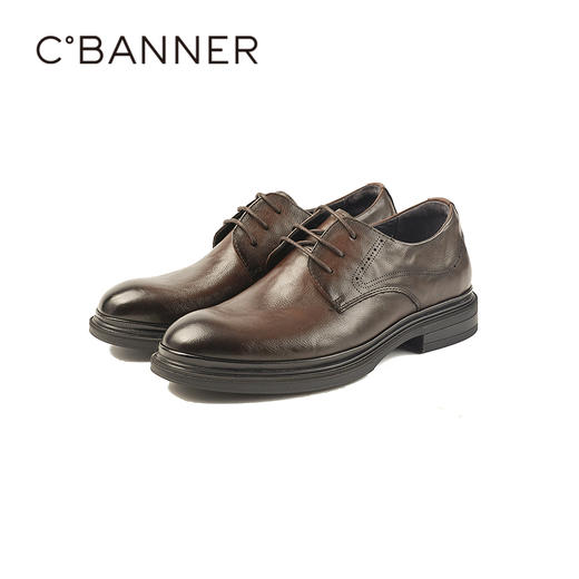 千百度2026春季男鞋防滑耐磨橡胶大底 商务正装A26171202 商品图5