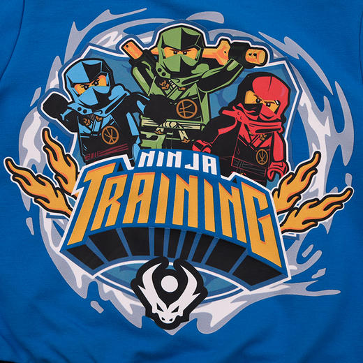 棉果果× LEGO男童春秋卫衣内搭纯棉小线圈圆领套头卫衣L112180226178 商品图2