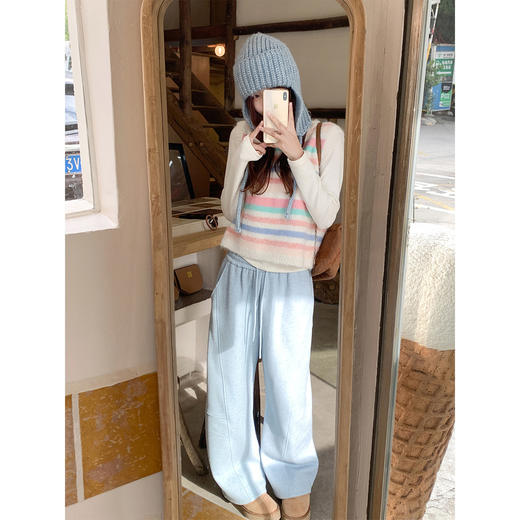 <曾小咸推荐>3.20现货秒杀 ！微信超特价！韩系撞色针织马甲 日常159.99 立减100 秒杀59.99！！ 商品图4