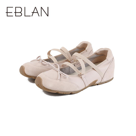 【上新】伊伴2026春季少女风芭蕾风甜美运动芭蕾舞鞋休闲玛丽珍B26125859 商品图4