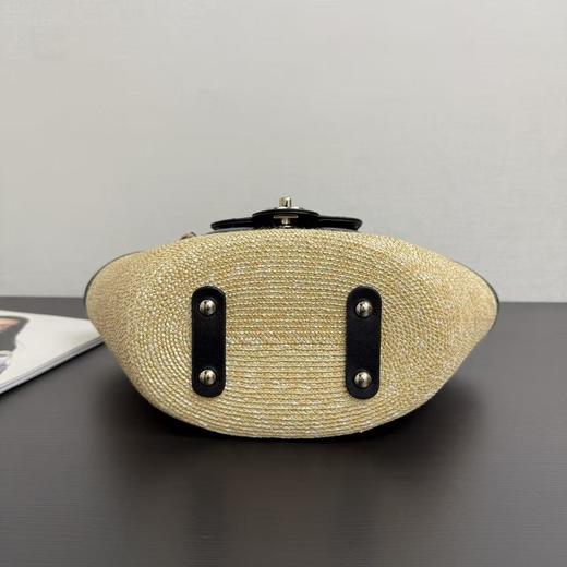 香奈儿 26C早春新款菜篮子编织包 黑色白色 大号小号（LZ） 商品图3