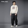 PINLI品立2025秋季新款男宽松圆领字母印花套头卫衣上衣青年潮牌BG253109017 商品缩略图1