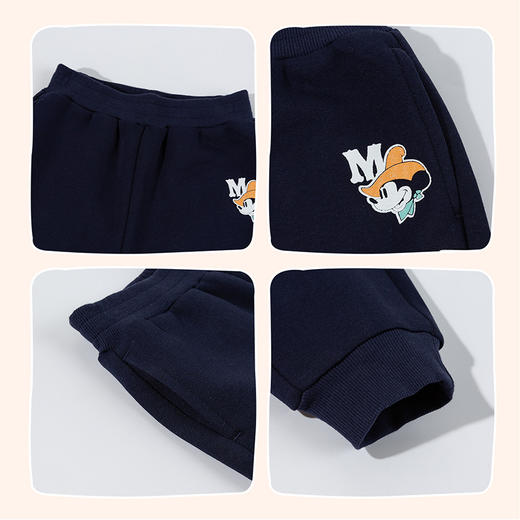 迪士尼男童童装卫衣卫裤运动休闲套装舒适耐磨宽松儿童套装两件套新款ZD1FT015 商品图9