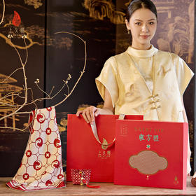 上久楷新中式国风文创礼盒送礼 宋锦耳机包 真丝方巾 骏禄宝章