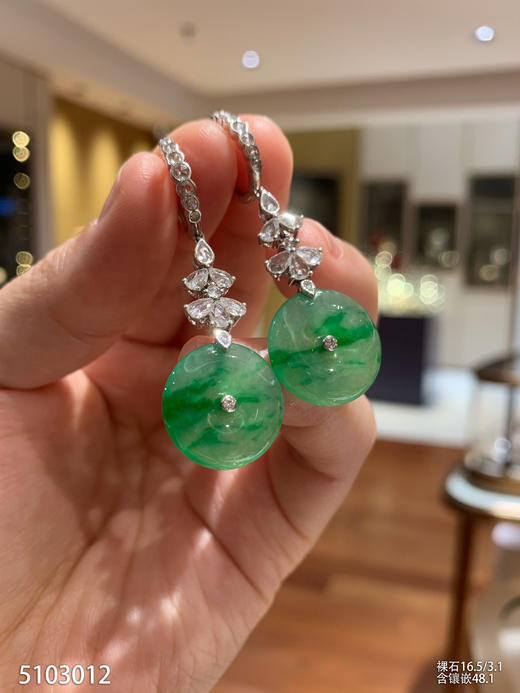 5103012，平安扣耳坠。具体价格微信咨询 商品图1