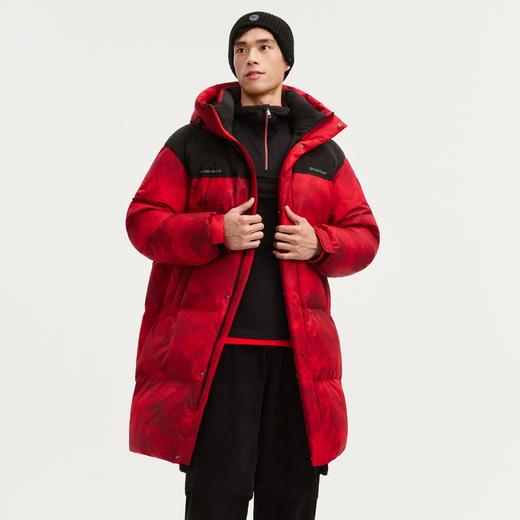 波司登25新款中长款羽绒服男女同款时尚百搭运动风连帽中戏大被子 商品图1