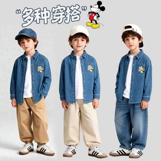 迪士尼男宝宝童装牛仔衬衫ZD1FS006 商品图1