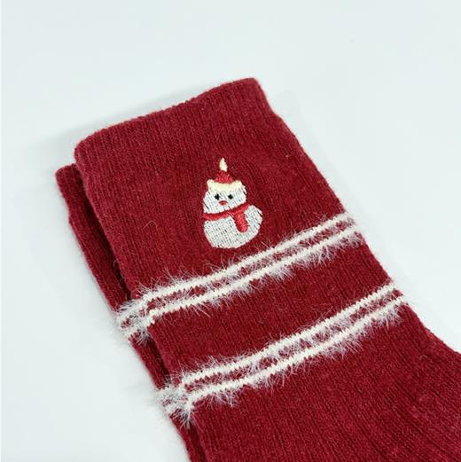 壁虎瑜伽【2601WZ484】加厚羊毛袜保暖中筒袜子【5天发货】 商品图4