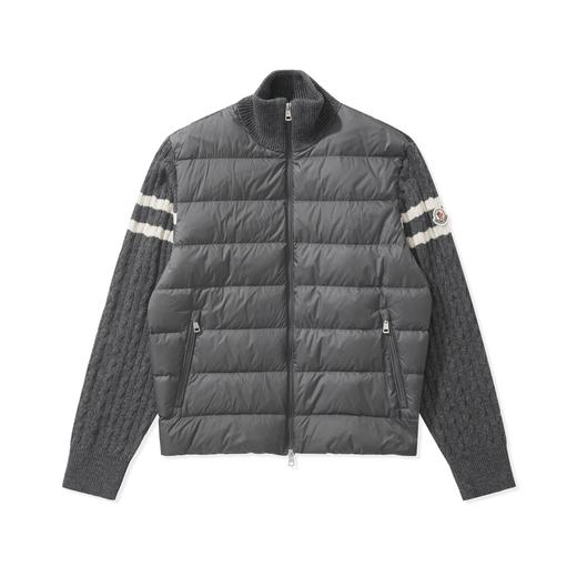 中性款针织拼接羽绒服hu018 商品图0