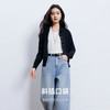 三彩2026春季新款休闲牛仔裤高腰宽松镰刀裤九分裤时尚M 商品缩略图3