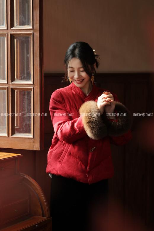 【门店同款】ENJOY冬季“烟火漫春”丹华未央中式羽绒外套 168995911 商品图6