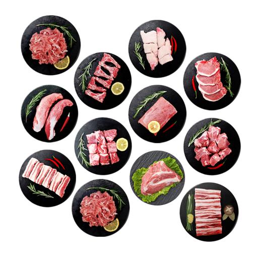 【板牙年货】太湖黑黑猪肉半年享套餐 气调慢养黑猪鲜切新鲜生猪肉家常小炒多部位肉 2月10日停发 商品图2