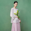 【林栖设计小店】仙缈轻纱|真丝罗白色提花新中式2026早春新款衬衣1961158 商品缩略图2