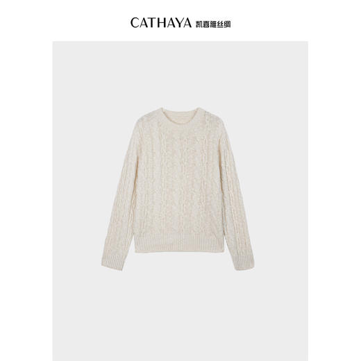 凯喜雅 云朵绒感 圆领针织衫 商品图4