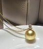 【私席真珠·新年盛宴】18k金镶南洋金珍珠项链 14-15mm 圆 商品缩略图1