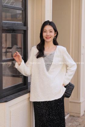 【门店同款】ENJOY冬季“相聚时刻”精致串珠亮片上衣 169246364