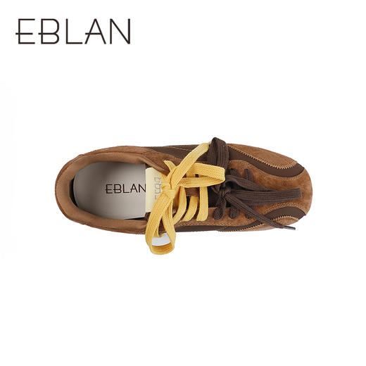 【上新】伊伴2026春季多彩撞色拼接平底德训鞋B26125090 商品图2