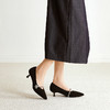 千百度钻带羊皮细高跟鞋女2026春季新款尖头玛丽珍通勤浅口单鞋A26125030 商品缩略图1