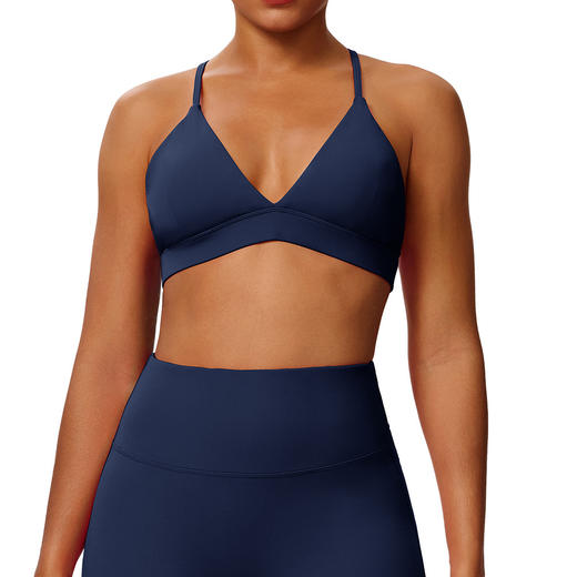 跃牌【欲动春风】系列 爆款运动内衣防震瑜伽文胸裸感健身上衣性感交叉美背文胸52736 商品图4