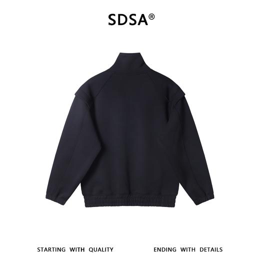 26WY34SDSA男士秋冬新款痞帅男装潮牌纯色假两件高领卫衣百搭宽松上衣 商品图5