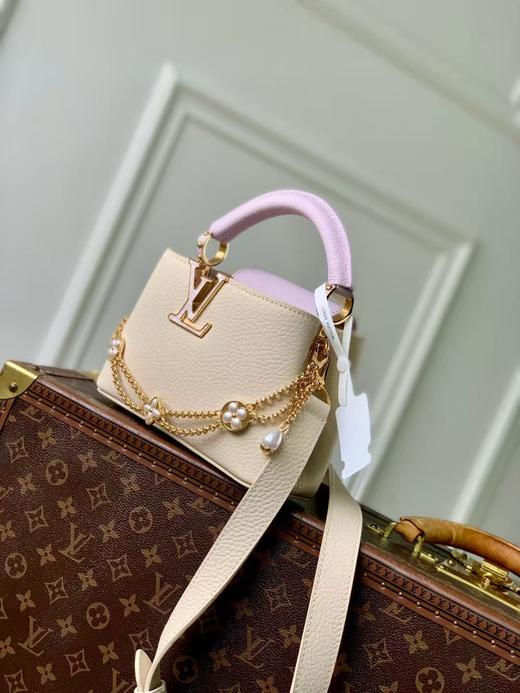 驴家 Capucines 迷你 手袋 M25862米白配浅紫迷你（JPH） 商品图1