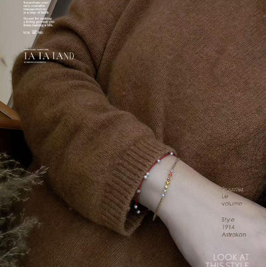 18K 厚金彩色蓝宝石手链｜纯金高档镶嵌 送礼物心意臻藏款 商品图5