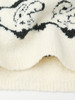 复古黑白撞色卡通提花针织毛衣 圆领宽松休闲趣味字母图案秋冬潮酷个性套头上衣 商品缩略图6