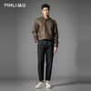 PINLI品立2026春季新款宽松尖领纯色亚麻休闲长袖衬衫打底衬衣男GD262113002 商品缩略图1