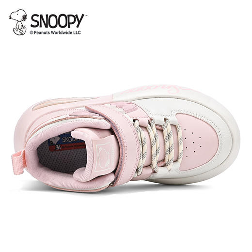 【史努比】儿童休闲鞋高帮皮面防水运动鞋男女童跑步鞋28-38 商品图7