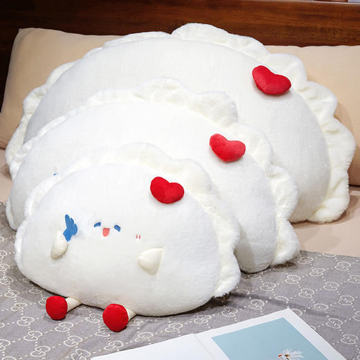 【品牌直发】加倍生活 兔毛饺子“饺”好运床头靠枕 商品图4